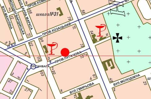 Билборд B в Херсоне Пугачова пров., 5 схема