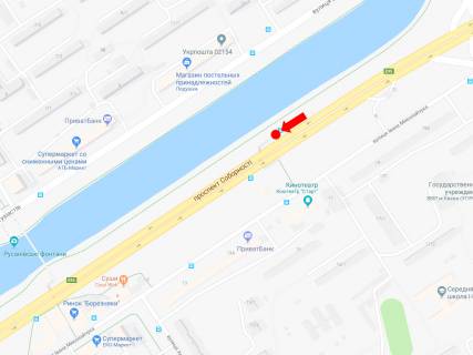 Скроллер A в Киеве, 2.3x3.14  Соборності пр. (колиш. Возз'єднання пр.), нпвпроти McDonald's, в сторону мосту Патона - 470674 схема