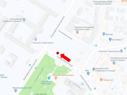 Видеоборд A в Киеве, 2.3x3.14  Солом'янська пл., на світлофорі, в бік пр. Повітряних Сил (колиш. пр. Повітрофлотський) - 369735 схема