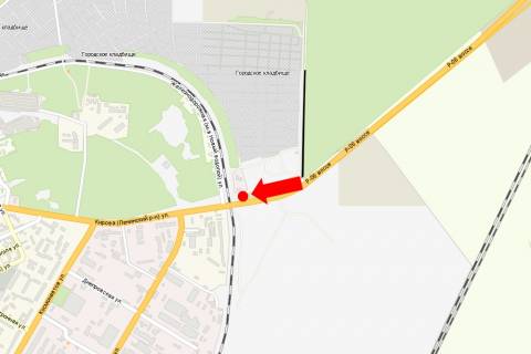 Билборд A в Николаеве, 3x6  Баштанське шосе, перед мостом, в''їзд в місто, в бік авторинку схема