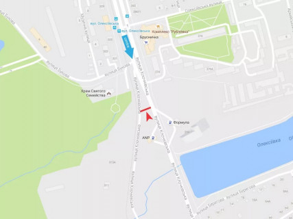 Билборд B в Харькове, 3x6  Клочківська вул., навпроти буд. 260, з центру схема