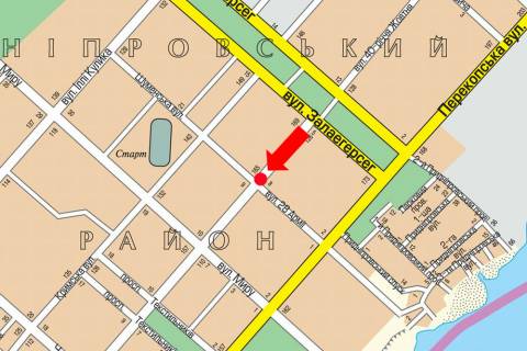 Білборд, Бігборд (Борд)  A у Херсоні, 3x6  Університетська вул. (кол. 40-річчя Жовтня вул.), 120 / 28-ої Армії вул., роздільник, в центр, ліва схема