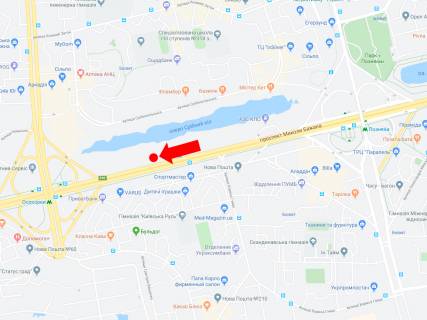Призматрон, Призма  у Києві, 3x6  Бажана пр., 1-Л, 500 м. до ст.м. "Осокорки", в сторону Південного мосту - 446117 схема