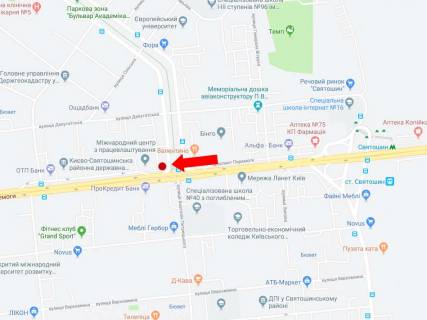 Призма A в Киеве, 3x6  Перемоги пр., 116/1 - бул. Вернадського, з центру - 184846 схема