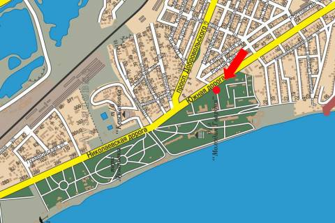 Билборд  в Одессе, 3x6  Південна дорога, 3, в центр схема