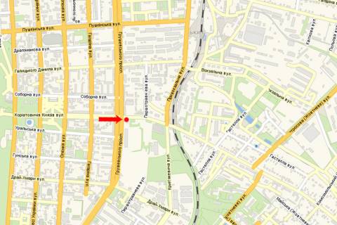 Сiтiлайт  у Кам'янець-Подільському, 1.8x1.2  Князів Коріатовичів вул., біля салону "Кодак", зупинки схема