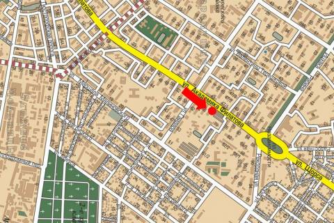 Ситилайт A в Одессе, 1.8x1.2  Філатова вул., 70/1, біля супермаркету "Два шага", в бік Ріхтера вул. схема