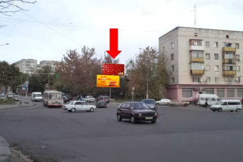 Билборд A в Житомире, 3x6  Бердичівська вул., 97 / Толстого вул., на світлофорі, верхня фото 1