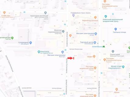Брендмауер, Брандмауер, Брандмауэр A у Києві, 35x9.7  Антоновича вул., 51 схема
