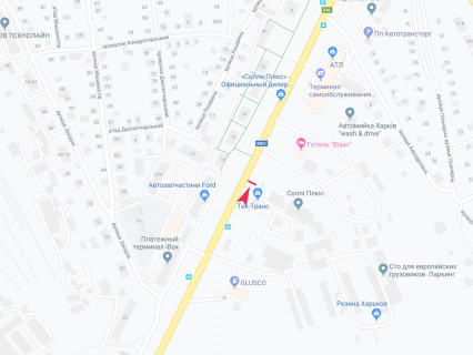 Білборд, Бігборд (Борд)  A у Харкові, 3x6  Мереф'янське шосе, 13, в центр схема