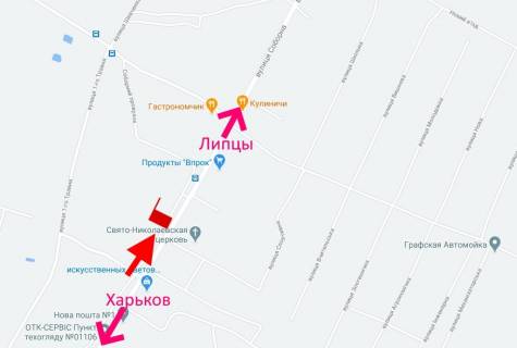 Билборд B в Циркунах, 3x6  с. Циркуни, Соборна вул., Свято-Миколаївська церква, (1), у бік с. Липці схема