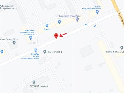 Скроллер A в Черновцах Южно-Кольцевая ул., 31 - 300171 схема