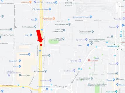 Призматрон, Призма A у Києві, 3x6  Богатирська вул, 22-А, роздільник, навпроти супермаркетів "Епіцентр", "Сільпо", в сторону ст.м. "Почайна" - 197092 схема