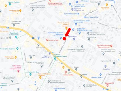 Скролер, Скрол  у Житомирі, 2.3x3.14  Кочерги вул. - вул. Ріхтера, біля "Дитячого Світу", Житнього ринку - 446471 схема