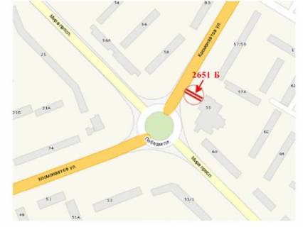 Білборд, Бігборд (Борд)  B у Миколаєві Перемоги пл. - Космонавтів вул. схема