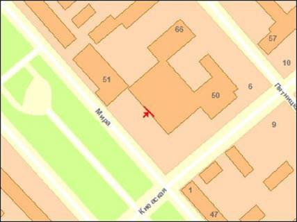 Видеоборд A в Чернигове Миру пр., 49, прайс за трансляцію ролика 10 сек 1 вихід/3 хвилини, з 7:00-22:00. Розрахунок для інших параметрів трансляції уточнюйте у менеджера. - 383925 схема