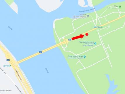 Призматрон, Призма  у Києві, 3x6  Броварський пр., за мостом метро, ​​300 м ст. м. "Гідропарк", з центру - 445937 схема