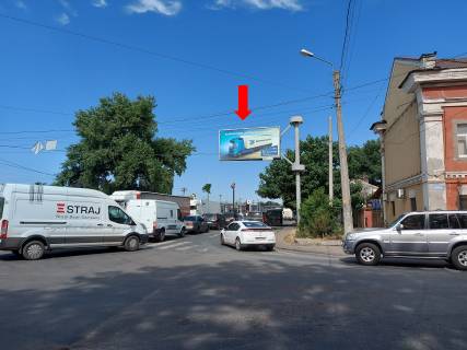 Білборд, Бігборд (Борд)  A у Одесі, 3x6  Стовпова вул., 30 / Степова вул., біля АЗС "Socar", з центру (флажок) Фото 1