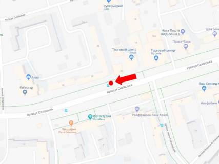 Ситилайт  в Львове, 1.8x1.2  Сихівська вул., 20, зуп. "Кавалерідзе", біля ТЦ "Сихів", в сторону вул. Червоної Калини схема