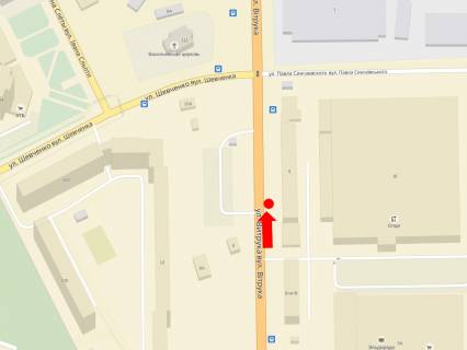 Ситилайт  в Житомире, 1.8x1.2  Вітрука вул., 9В, біля супермаркетів "Олді","Ельдорадо" схема