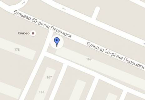 Білборд, Бігборд (Борд)  A у Білій Церкві, 3х6  Б-р. 50-ти років Перемоги, буд. 169 (напрямок в центр від парку "Олександрія", нижній)поклейка з вишки схема