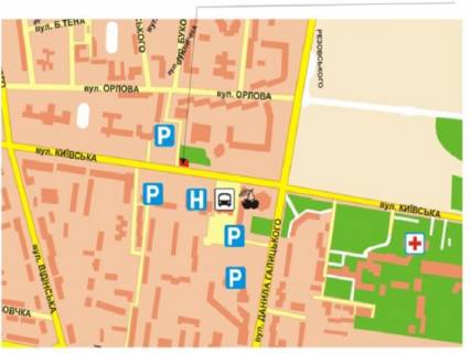 Призма A в Ровно Київська вул., 69 - 297665 схема