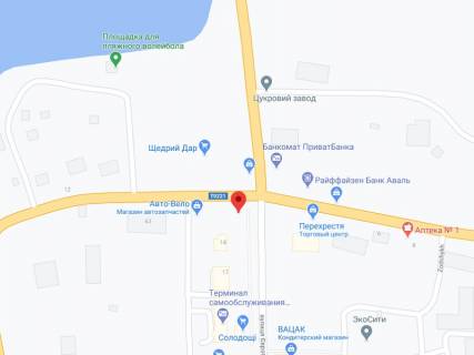 Видеоборд A в Ильинцах Європейська вул., 12, аптека "Конекс", прайс за ролик 10 сек 1 вихід/5 хвилин, на двосторонньому екрані, від 144 виходів на день. Розрахунок для інших параметрів трансляції уточнюйте у менеджера. - 301376 схема