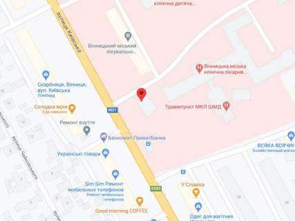 Видеоборд A в Виннице Київська вул., 68А, аптека "Конекс", прайс за ролик 10 сек 1 вихід/5 хвилин, на двосторонньому екрані, від 144 виходів на день. Розрахунок для інших параметрів трансляції уточнюйте у менеджера. - 301288 схема