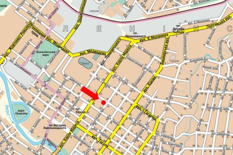 Ситилайт  в Кропивницкий (Кировоград), 1.8x1.2  Шевченка вул., 40 схема