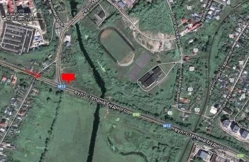 Билборд B в Тернополе, 3x6  Будного вул., поворот на центральний ринок схема