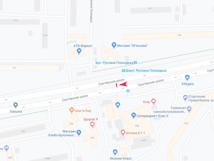 Билборд A в Харькове, 3x6  Салтівське шосе, 248, в центр схема