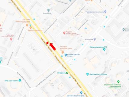 Скроллер A в Киеве, 1.8x1.2  Українки бул., 17, магазин "Інтертоп", в сторону вул. Хрещатик - 470549 схема