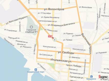 Сiтiлайт A у Бердянську Мелитопольское шоссе, средняя гора, спуск, 1-й схема