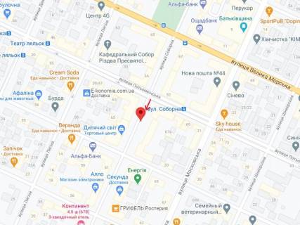 Ситискролл B в Николаеве Соборна вул., 5 схема