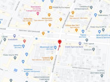 Ситилайт A в Николаеве Центральний пр., 77, навпроти схема