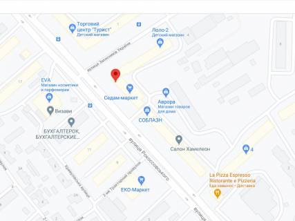 Видеоборд A в Чернигове Рокосовського вул., 8, аптека "Мед Сервіс", №К027, прайс за ролик 10 сек 1 вихід/5 хвилин, з 8:00-22:00. Розрахунок для інших параметрів трансляції уточнюйте у менеджера. - 301604 схема