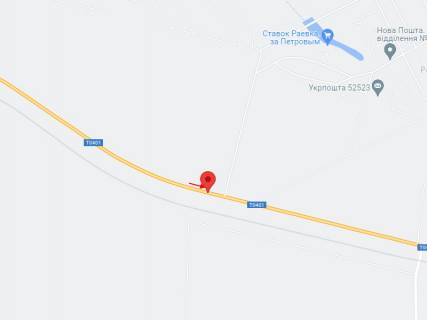 Білборд, Бігборд (Борд)  B у , , 3x6  Автодорога Т-04-41, км 37+519, в'їзд в с. Раївка, до г. Синельникове схема