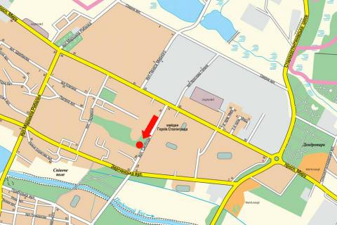 Билборд  в Хмельницком, 3x6  Свободи вул., 7А схема