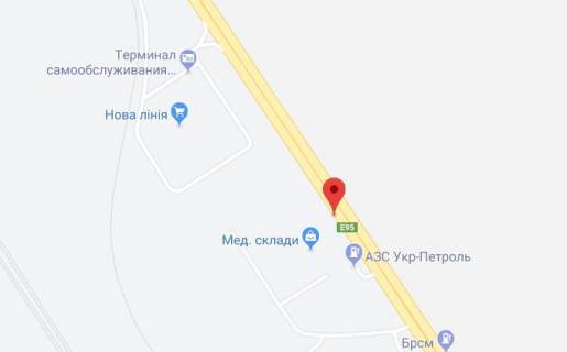Билборд A в Одессе Київське шосе, 27А схема