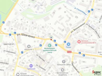 Видеоборд A в Луцке Словацького вул., 2 - 398529 схема