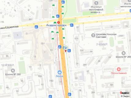 Видеоборд A у Києві Палладіна пр., 24, ст. м. "Академмістечко", в сторону Вернадського бул., прайс за трансляцію ролика 10 сек 1вихід/90 сек, з 0:00 до 23:59 - 401975 схема