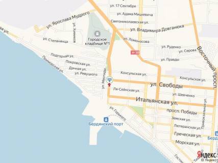 Билборд B в Бердянске Западный пр., 4 схема