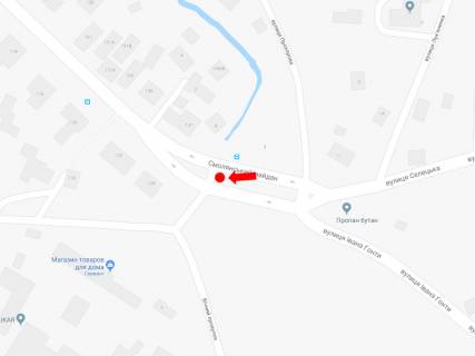 Билборд  в Житомире, 3x6  Бердичівська вул. / Селецька вул., Смоленська пл., роздільник, в центр схема