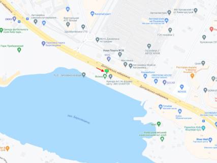 Скроллер A в Киеве Дніпровська набережна, 10 - 395581 схема