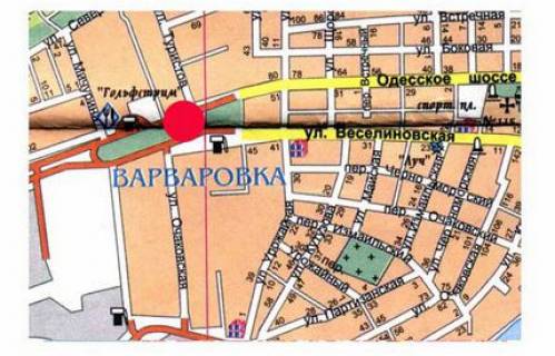 Білборд, Бігборд (Борд)  A у Миколаєві Одеське шосе, виїзд схема