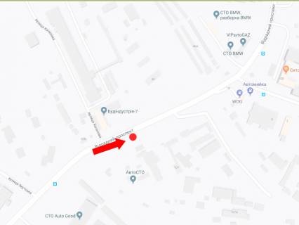 Билборд A в Киеве, 3x6  Відрадний пр., 107, в центр схема
