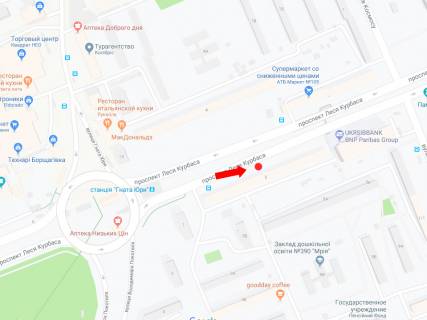 Призма  в Киеве, 3x6  Курбаса пр., 5, в сторону центру - 445333 схема