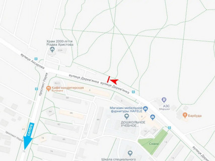Призма A в Харькове, 3x6  Дерев'янка вул., навпроти буд. 4, з центру - 666736 схема