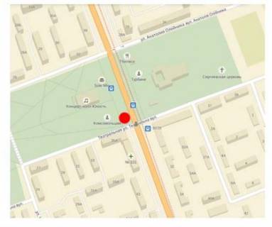 Білборд, Бігборд (Борд)  B у Миколаєві Богоявленський пр. (колиш. Жовтневий пр.) - Театральна вул. схема