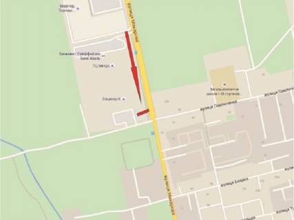 Билборд A в Ровно Макарова вул., 17 схема